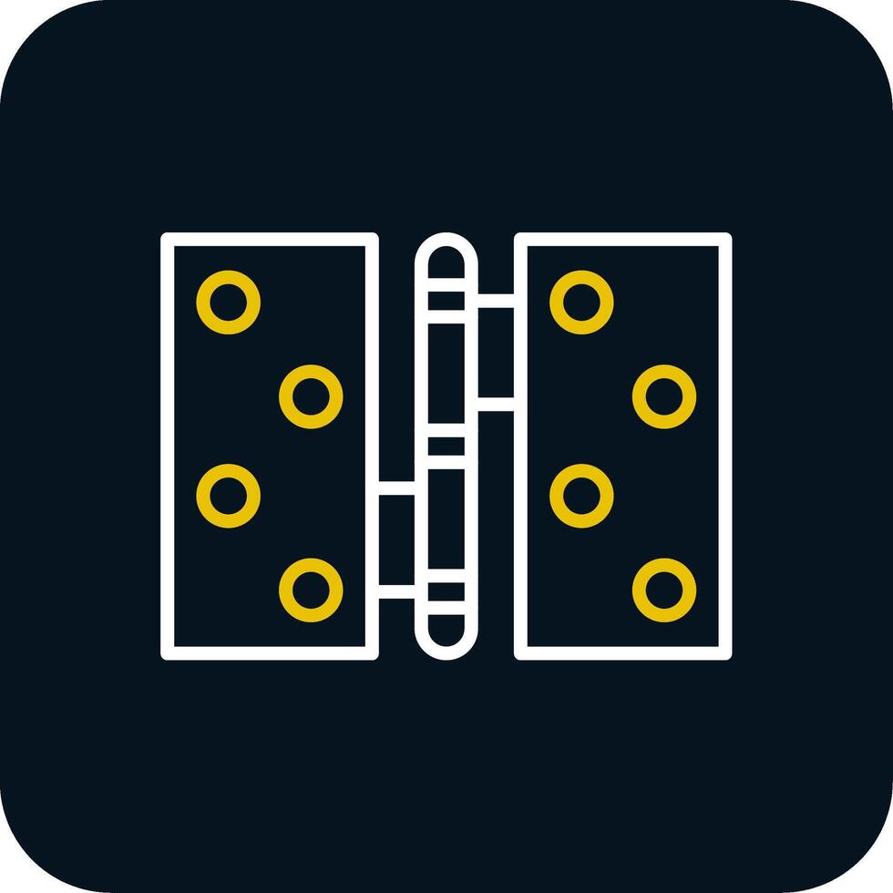 Hinge Line Red Circle Icon vector