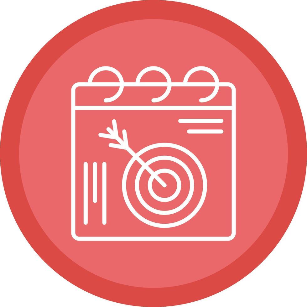 Target Line Multi Circle Icon vector