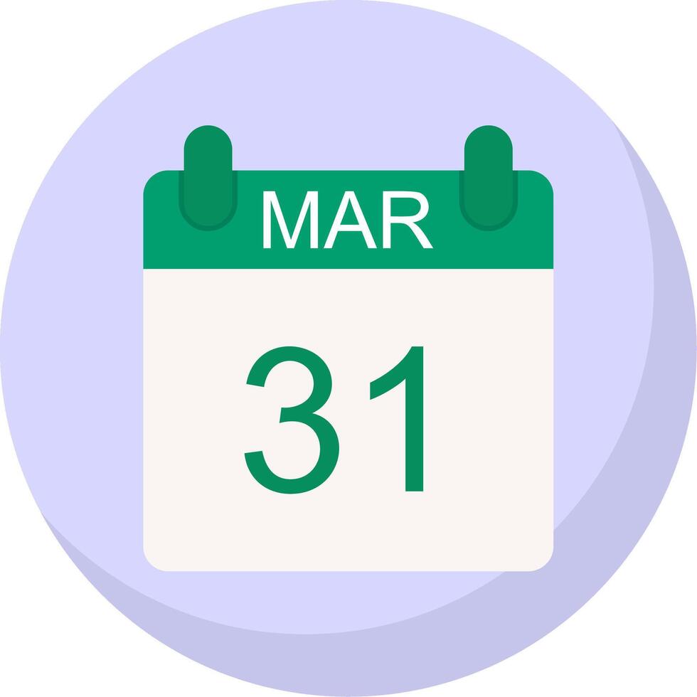 marzo plano burbuja icono vector