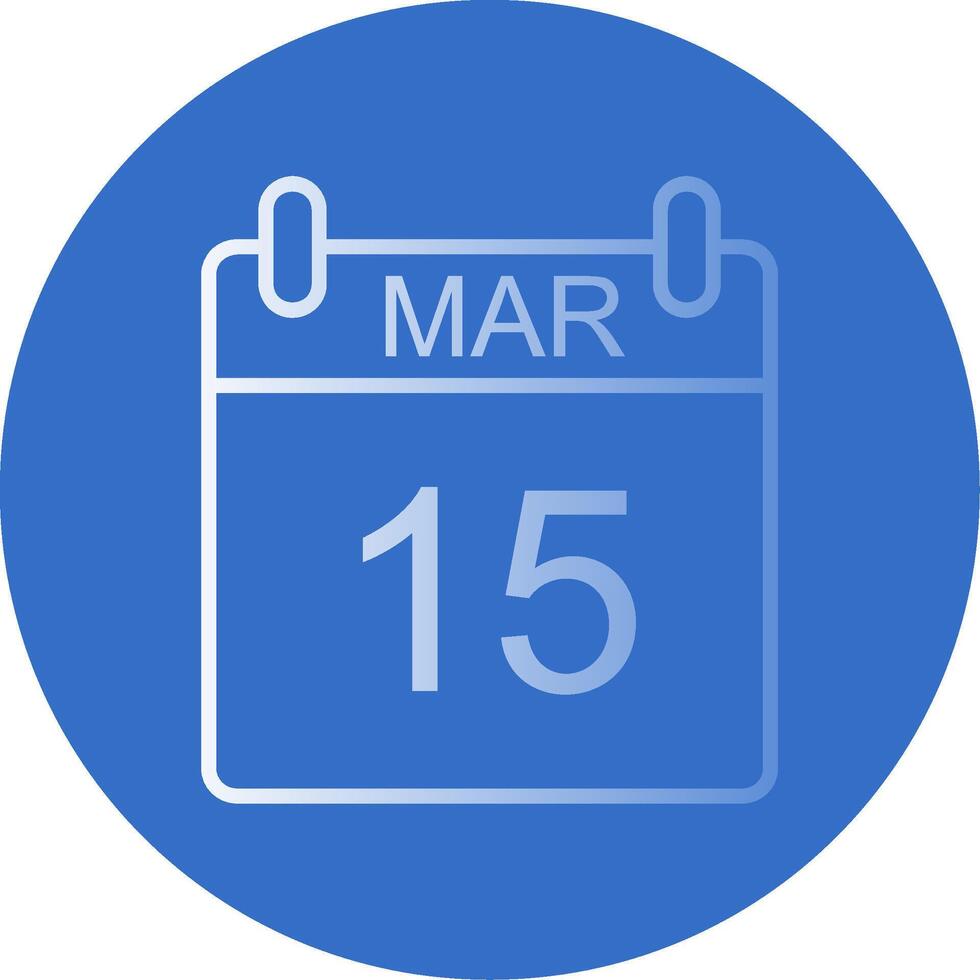 marzo plano burbuja icono vector