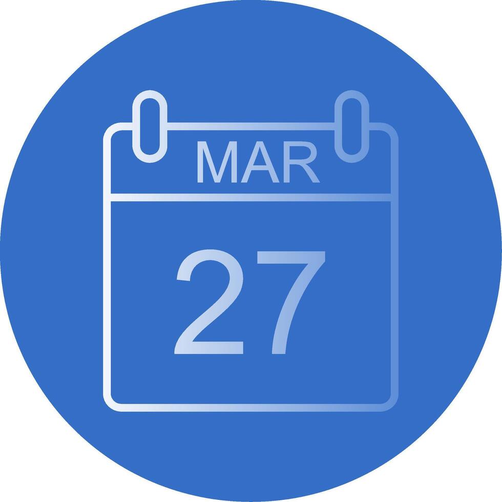 marzo plano burbuja icono vector