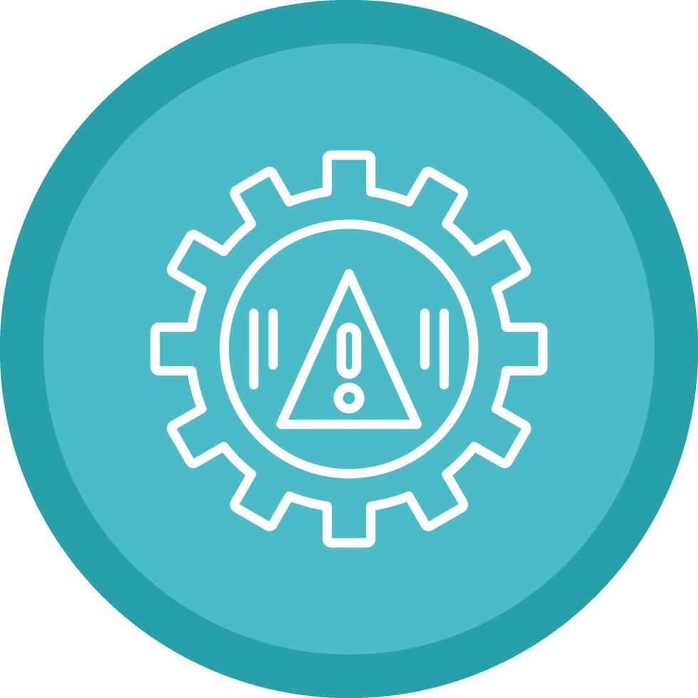 Risk Management Line Multi Circle Icon vector