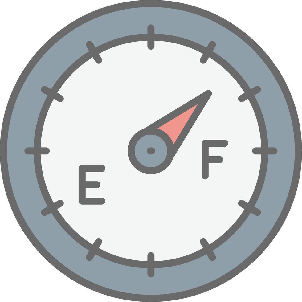 Dial Line Filled Light Icon vector