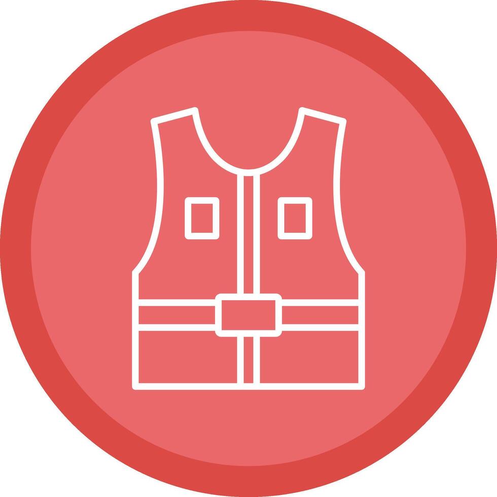 Jacket Line Multi Circle Icon vector