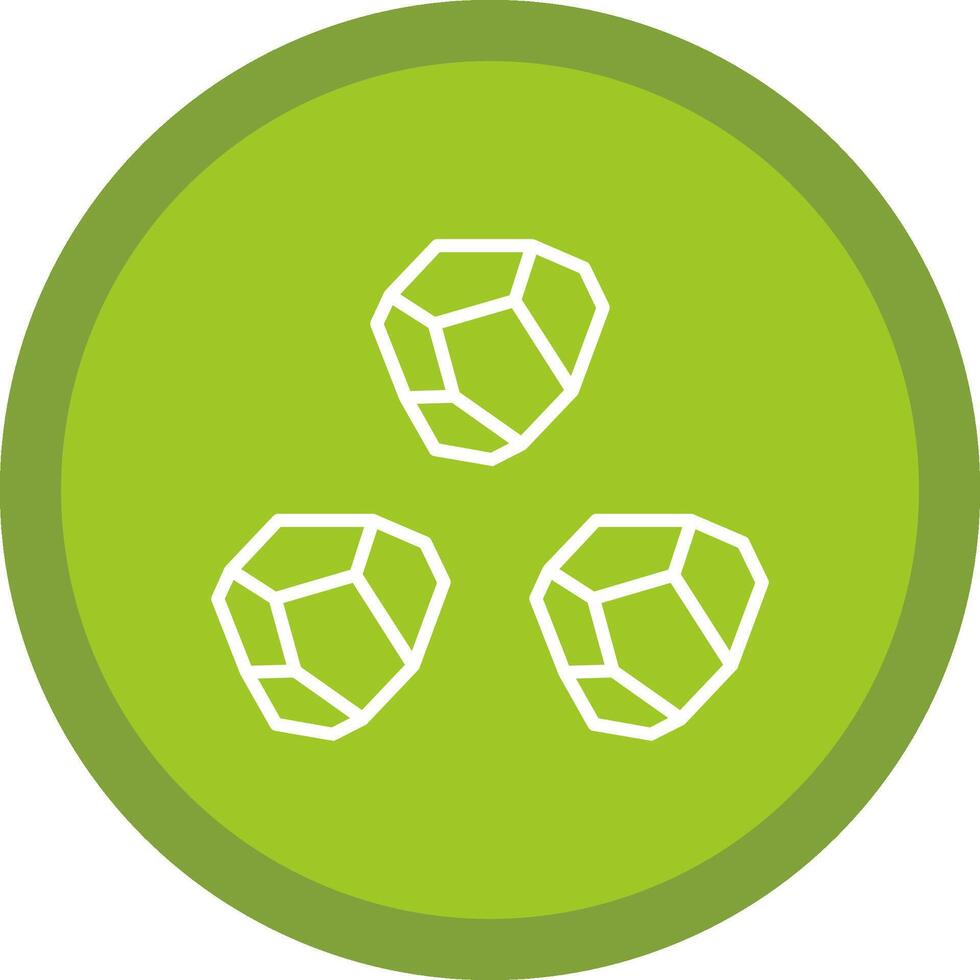 Boulder Line Multi Circle Icon vector