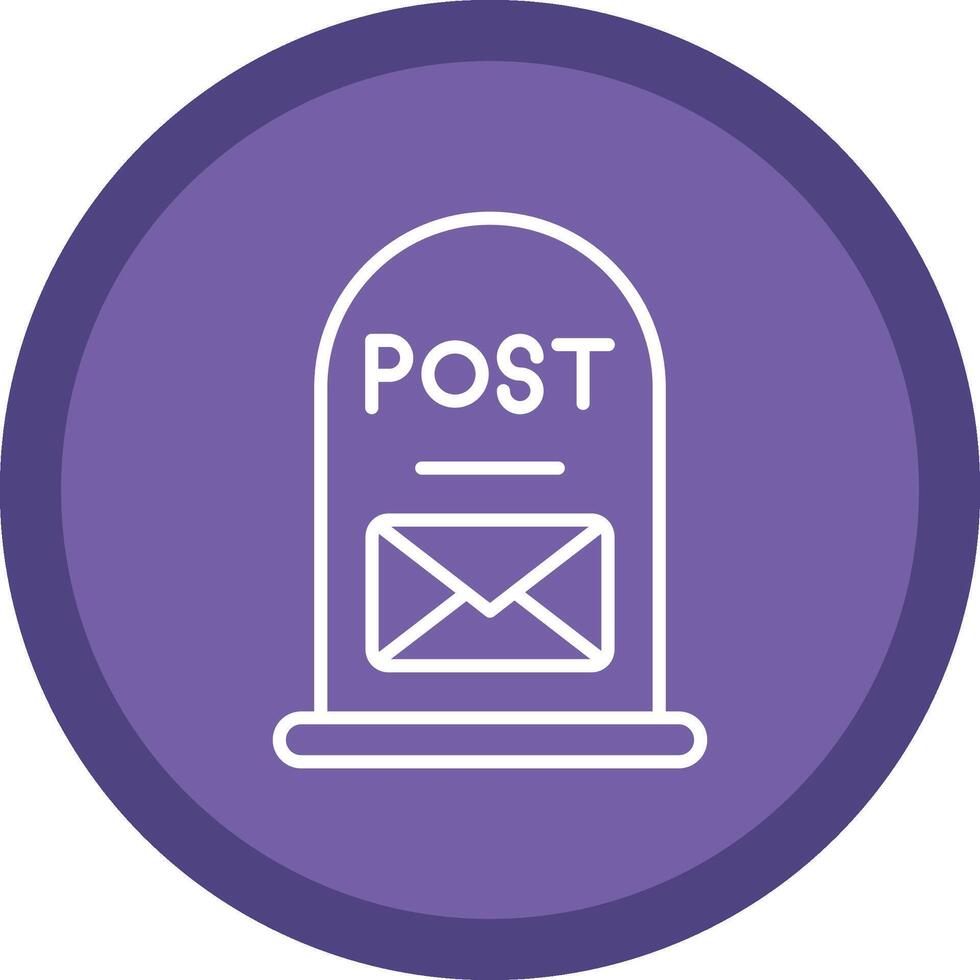 Post It Line Multi Circle Icon vector
