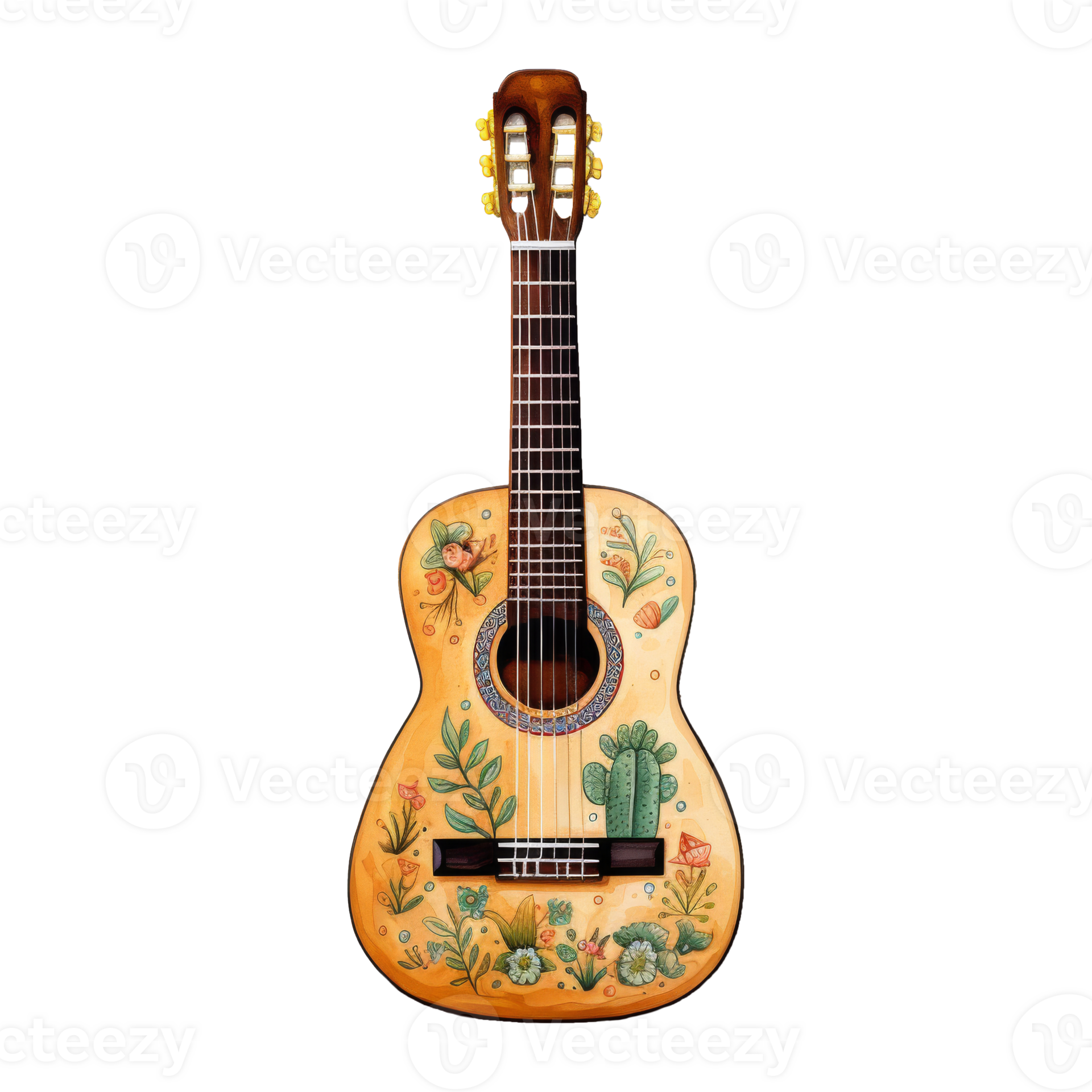 Colorful Array of Guitar 44051314 PNG