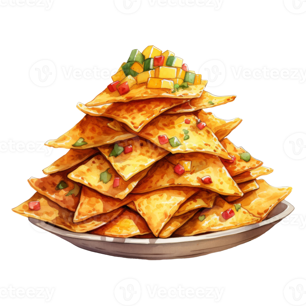 Overflowing with Crunchy Tortilla Chips png
