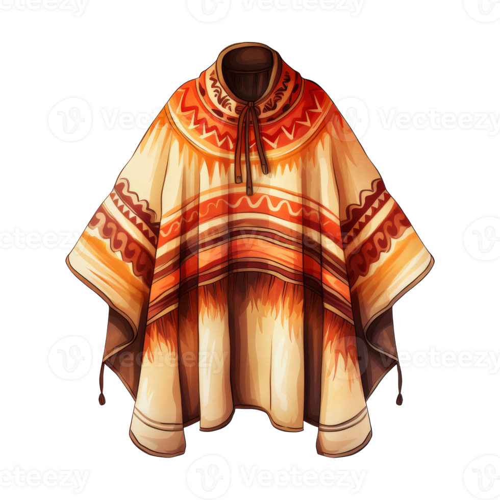 Mexican Poncho for Cultural Celebrations png