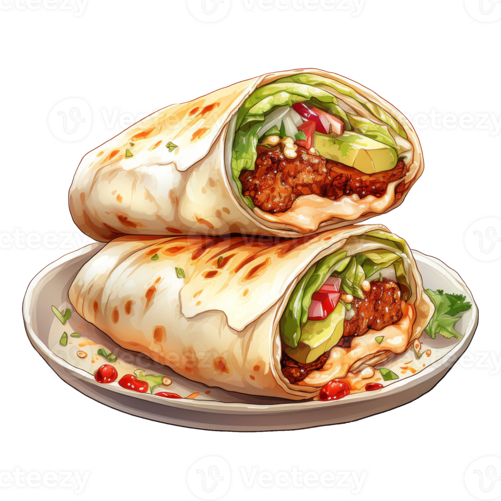 Burrito Display Ready for Devouring png