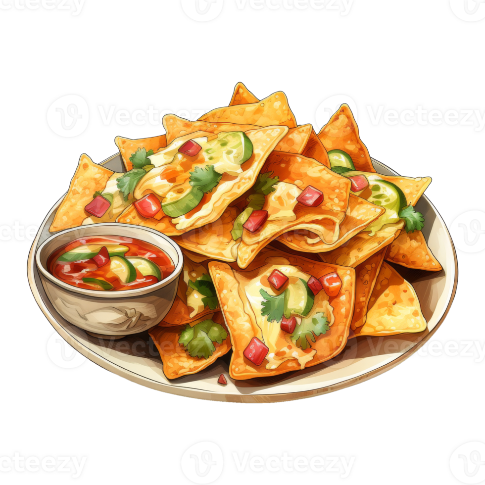 Overflowing with Crunchy Tortilla Chips png