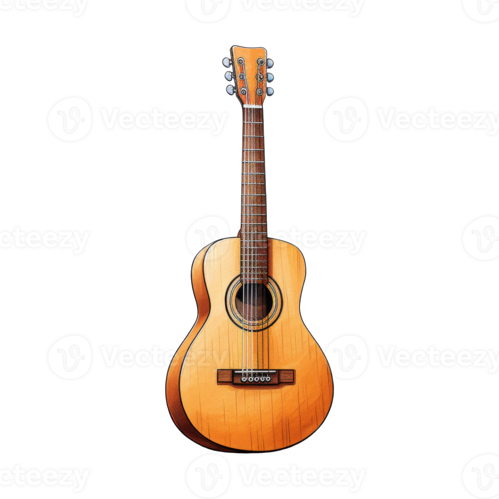 Colorful Array of Guitar png