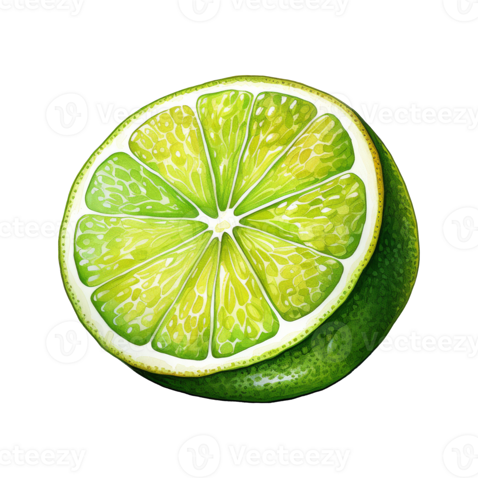 A Fresh Lime Wedge Garnish png