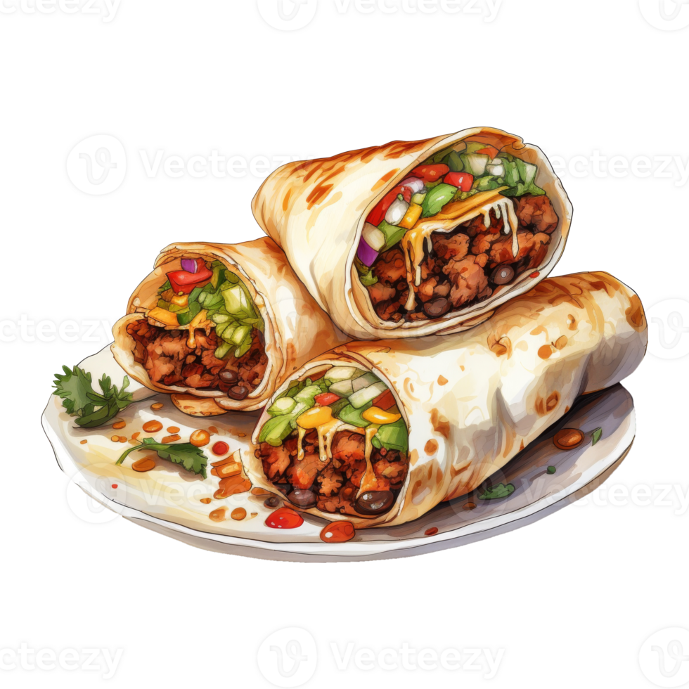Burrito Display Ready for Devouring png