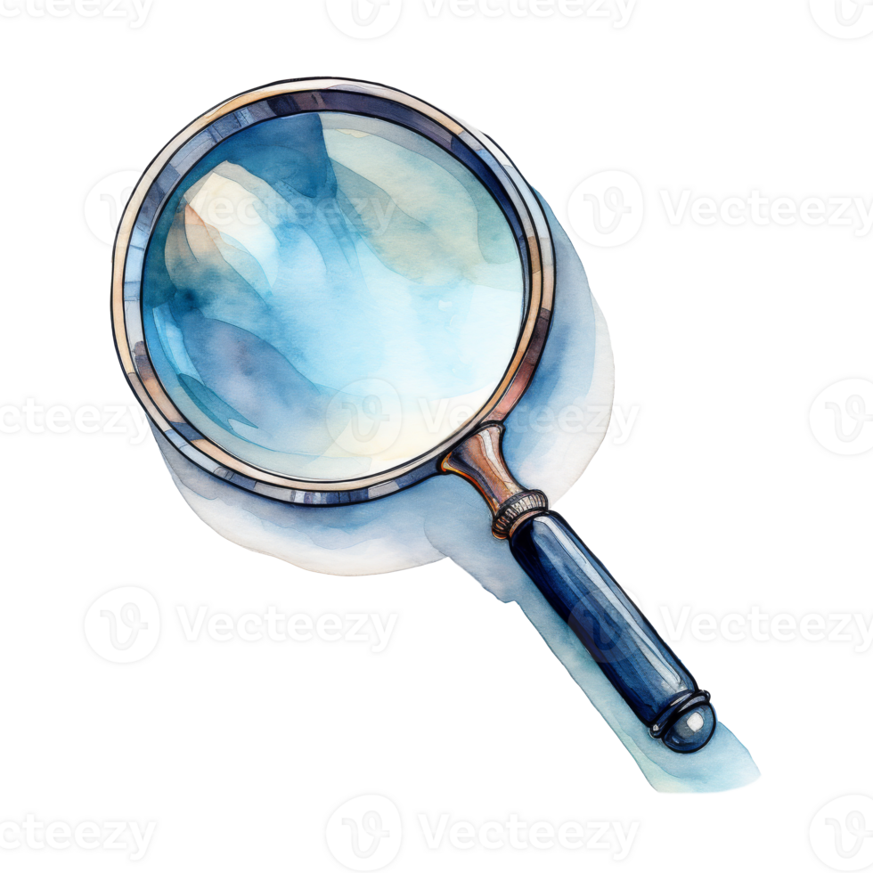 Magnifying Glass with Polished Lens for Detailed Examination png