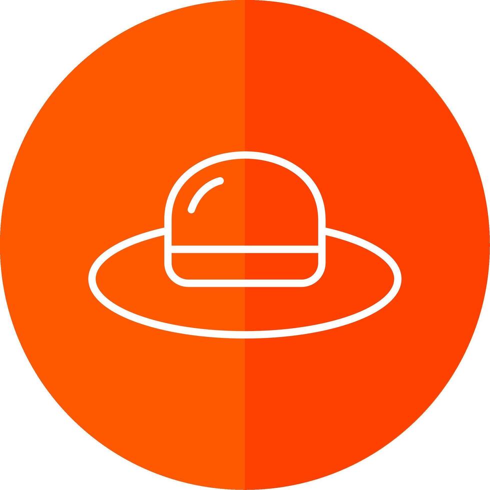 Hat Line Yellow White Icon vector