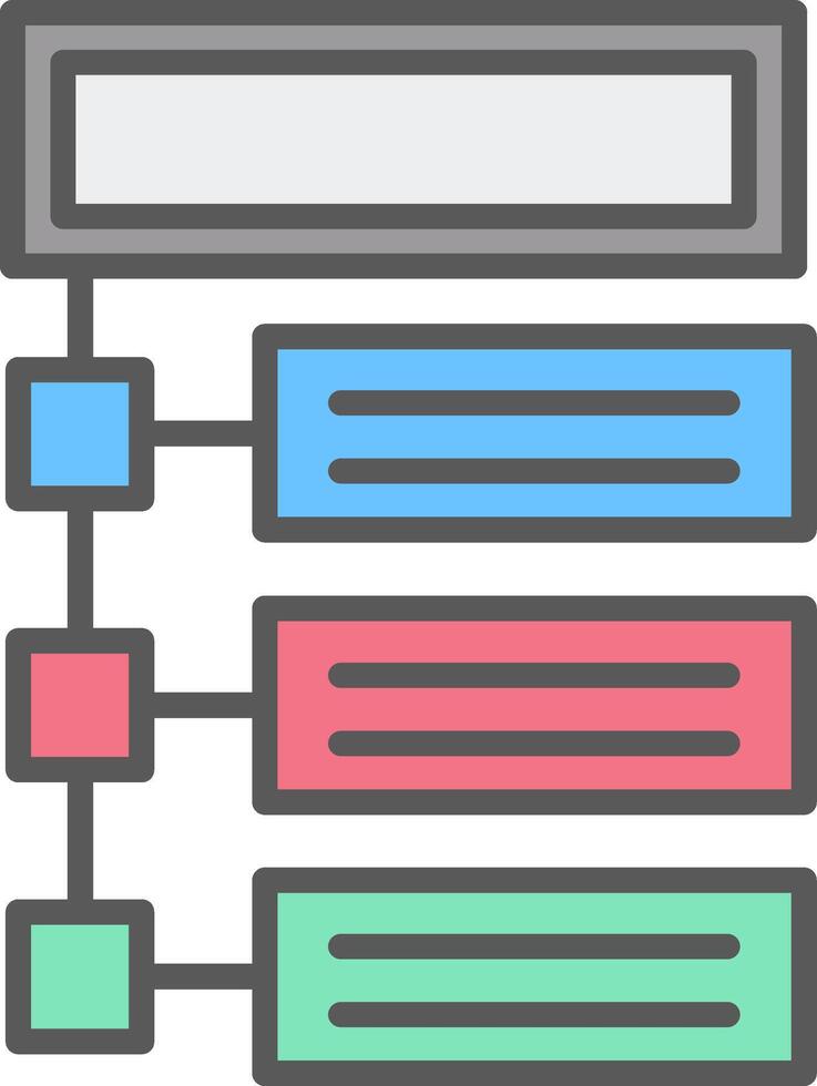 Program Line Filled Light Icon vector