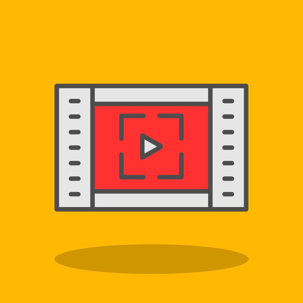 Full Screen Filled Shadow Icon vector