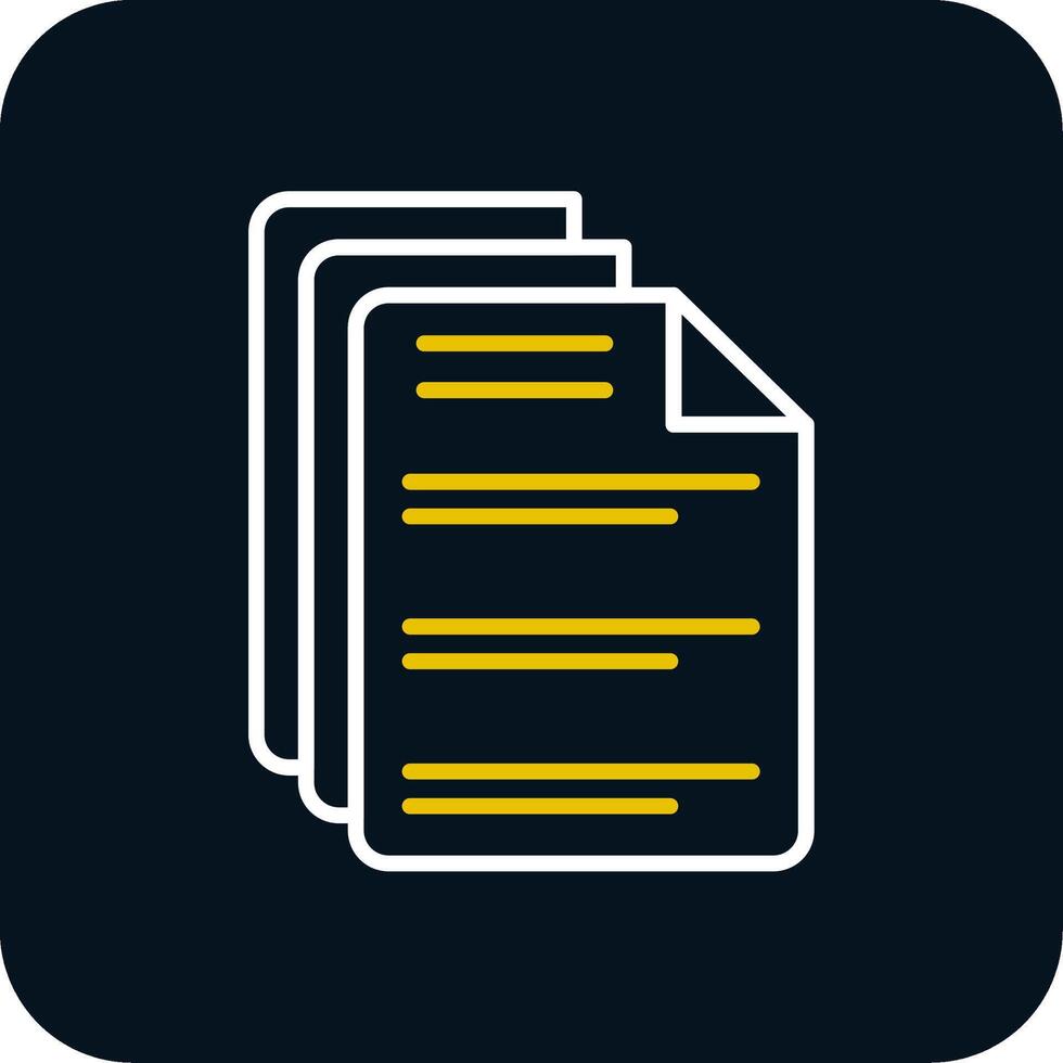 Documents Line Red Circle Icon vector