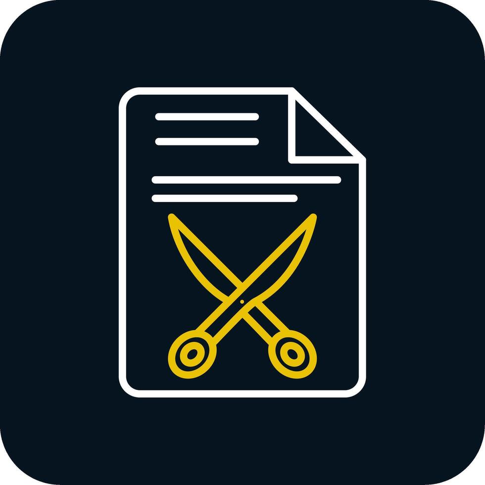 Document Line Red Circle Icon vector