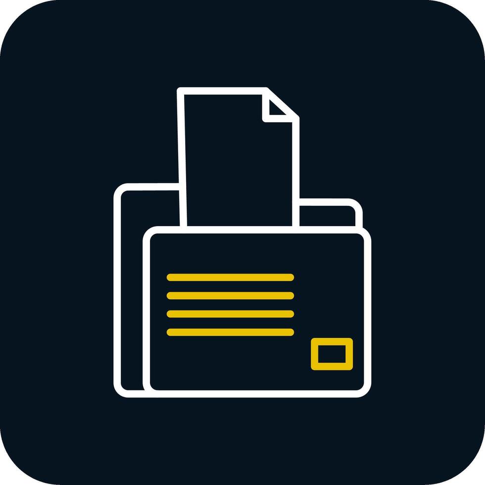File Explorer Line Red Circle Icon vector