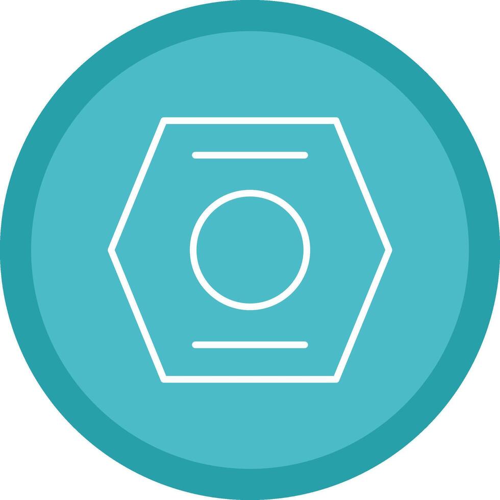 Nut Line Multi Circle Icon vector