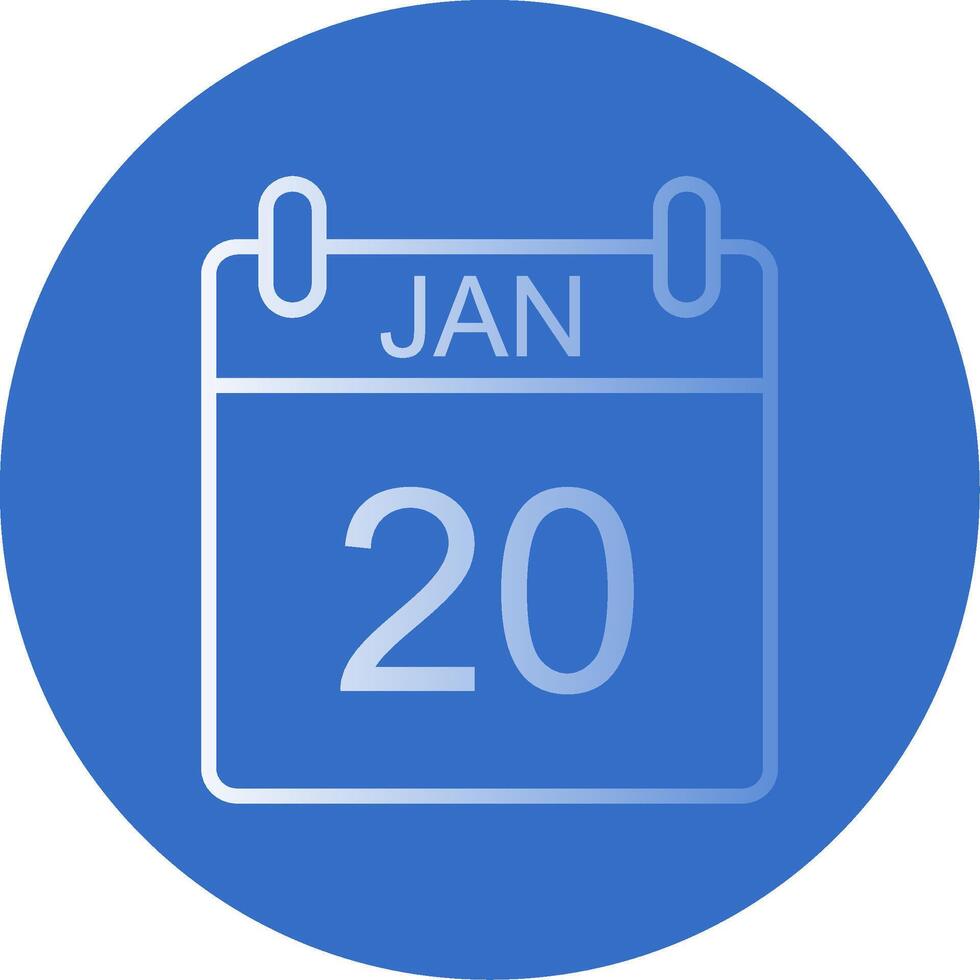 enero plano burbuja icono vector