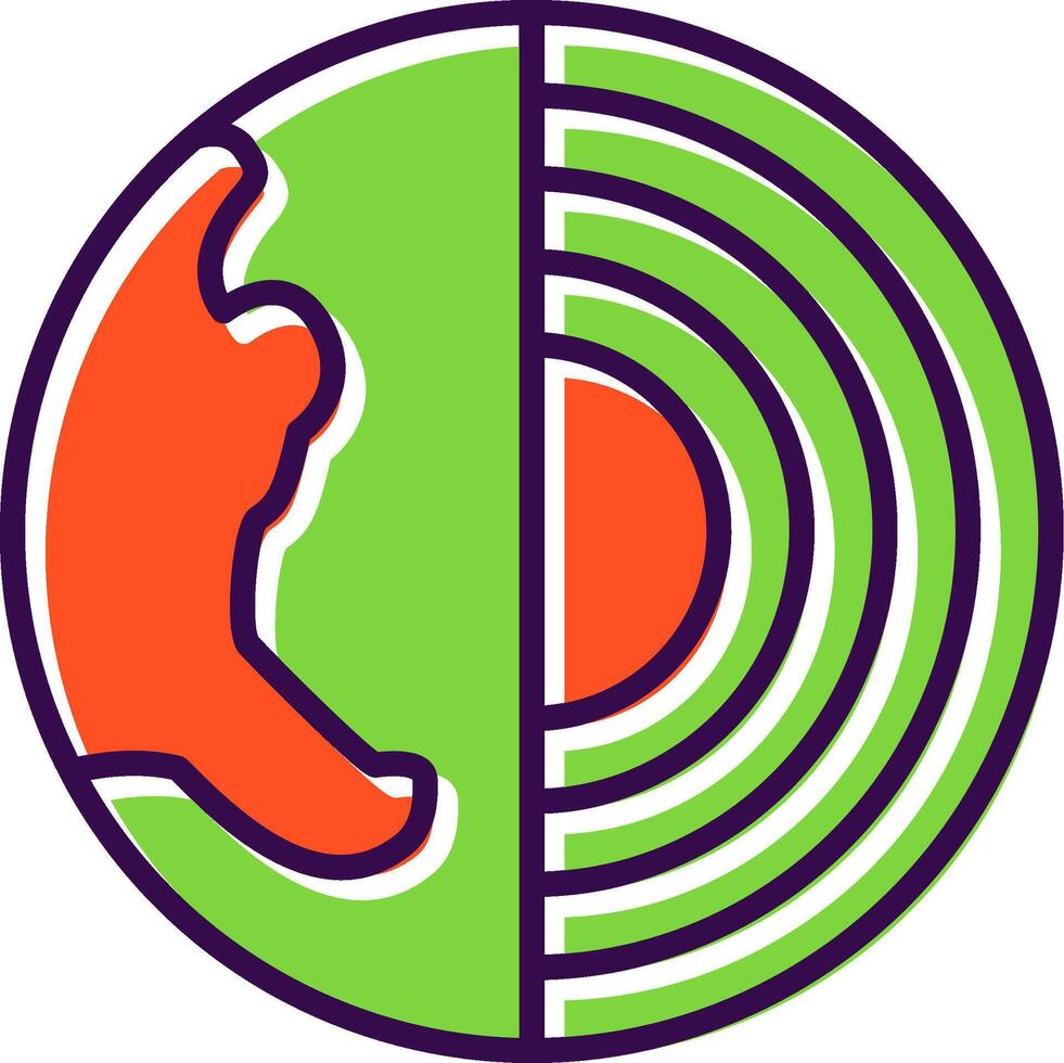 Geology filled Design Icon vector