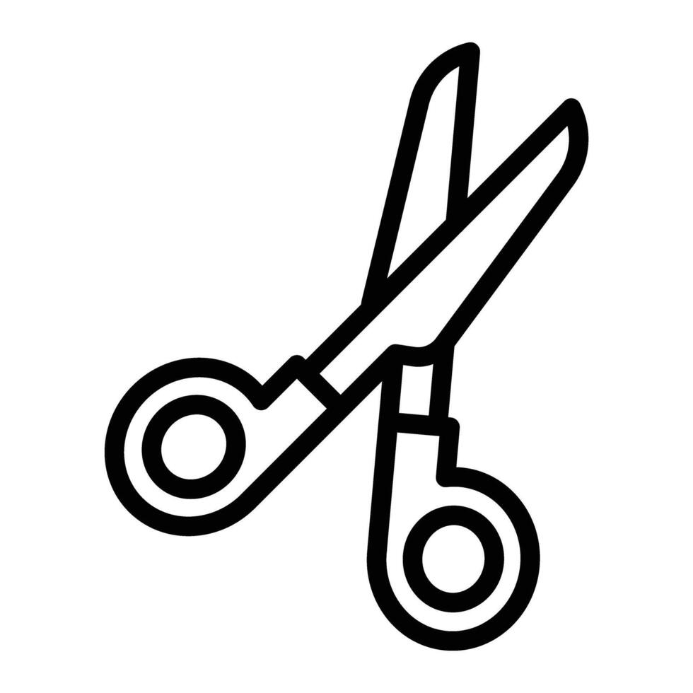 Scissors Line Icon Design vector