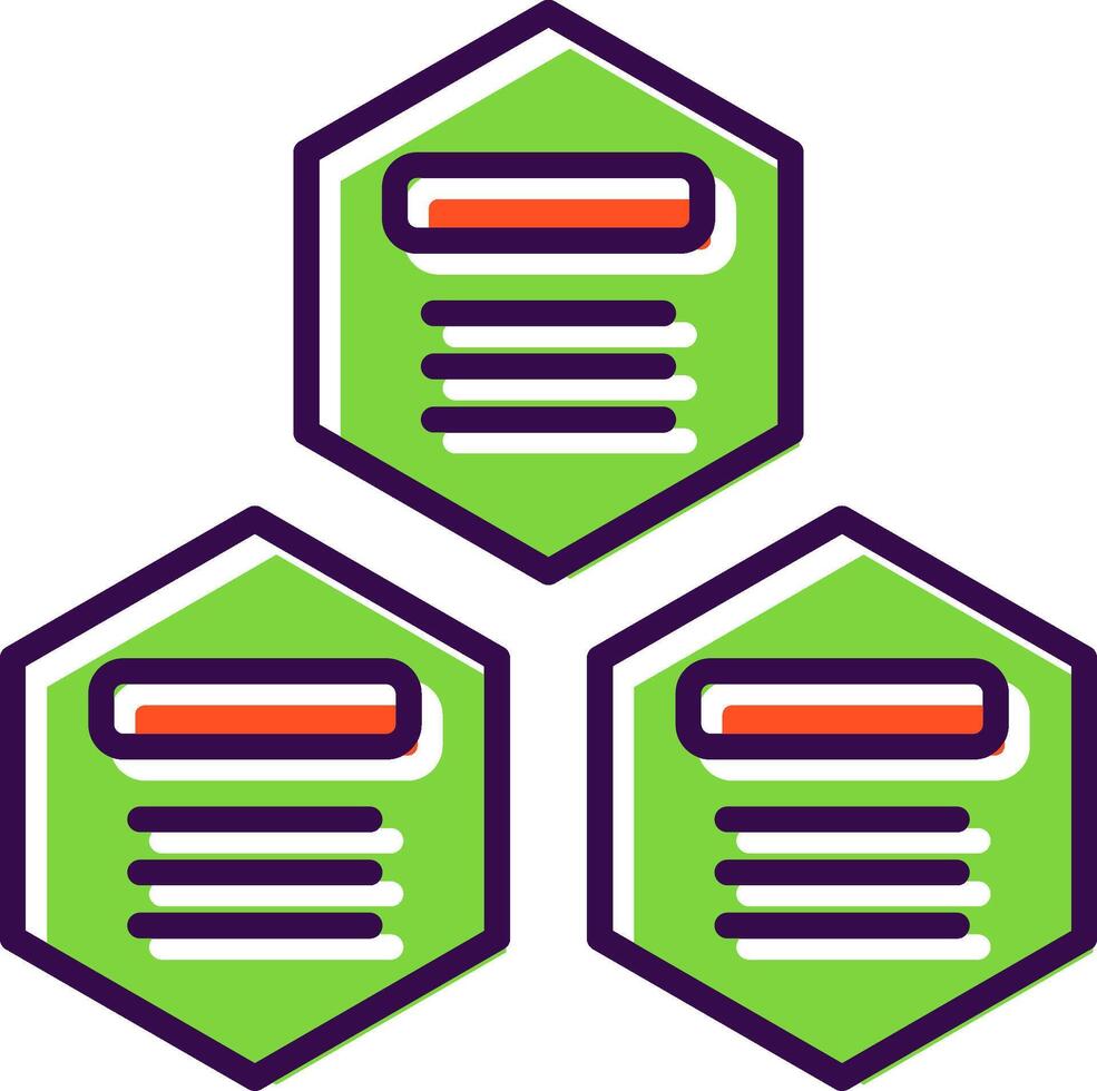 Infographic Elements filled Design Icon vector