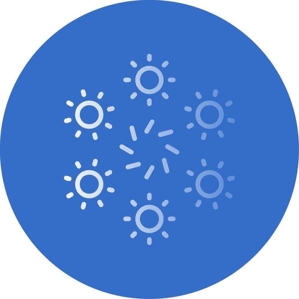 Firework Flat Bubble Icon vector