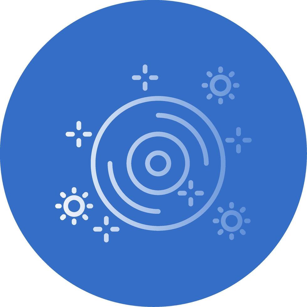 Vinyl Record Flat Bubble Icon vector