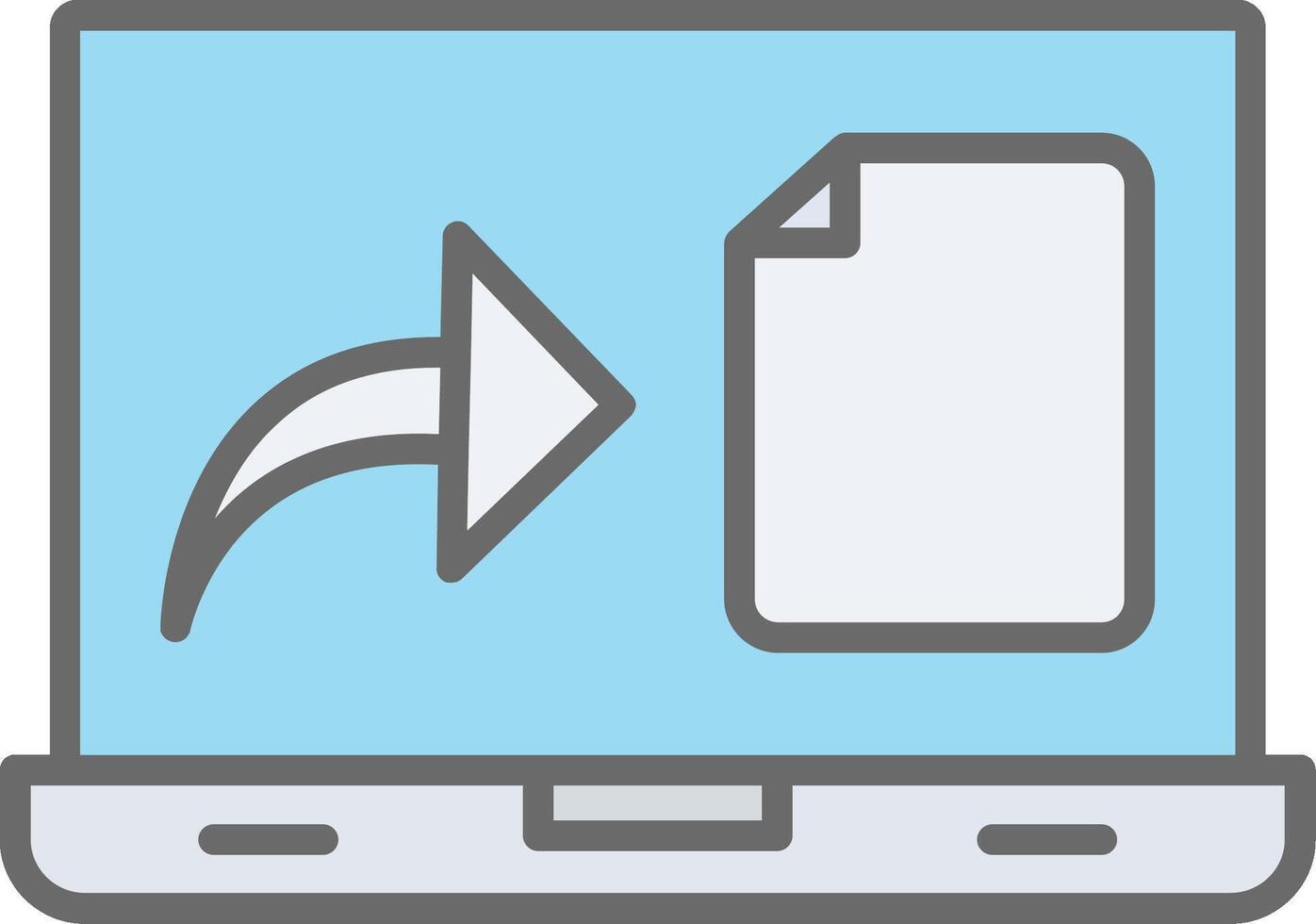 File Line Filled Light Icon vector