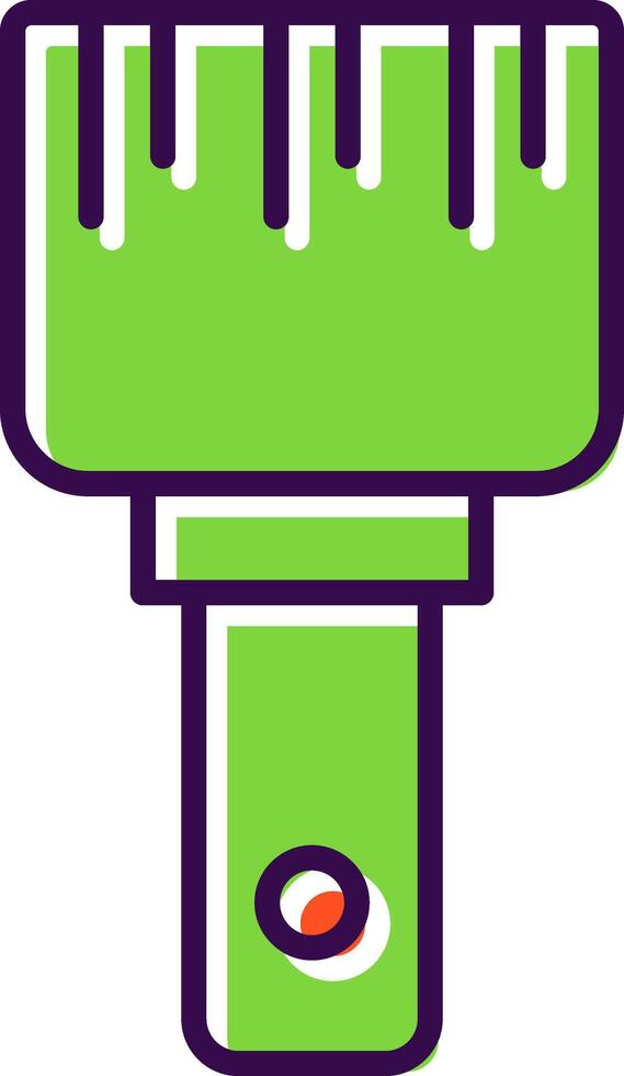 Paint Brush filled Design Icon vector