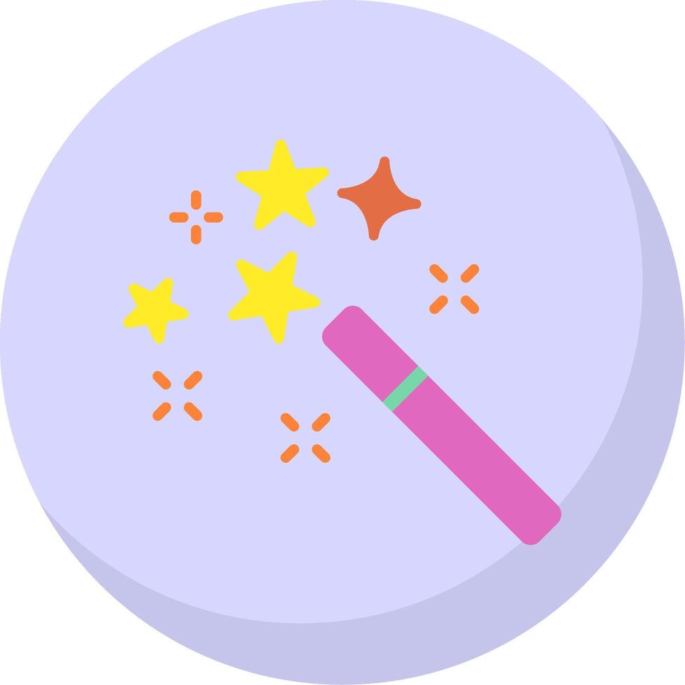 Sparkles Flat Bubble Icon vector