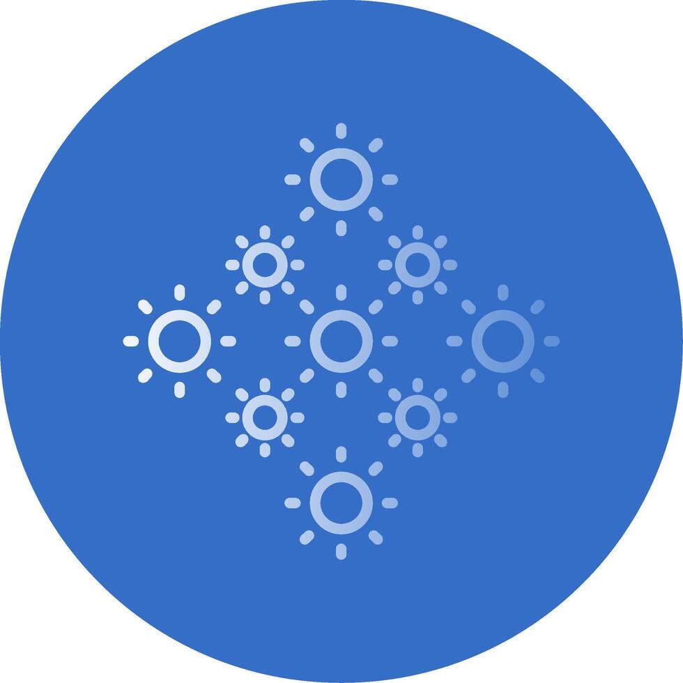 Lights Flat Bubble Icon vector