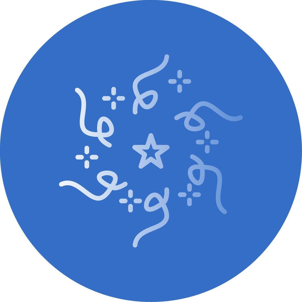 Firework Flat Bubble Icon vector