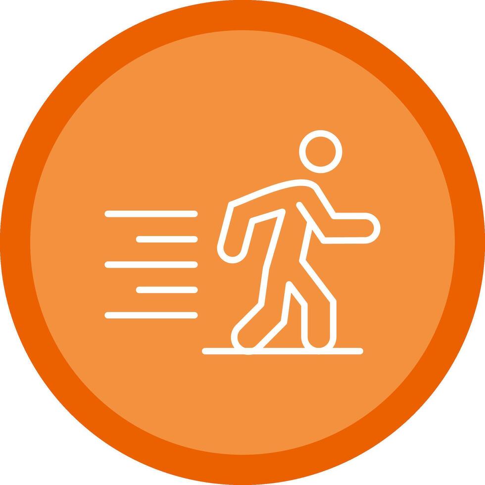 Running Line Multi Circle Icon vector