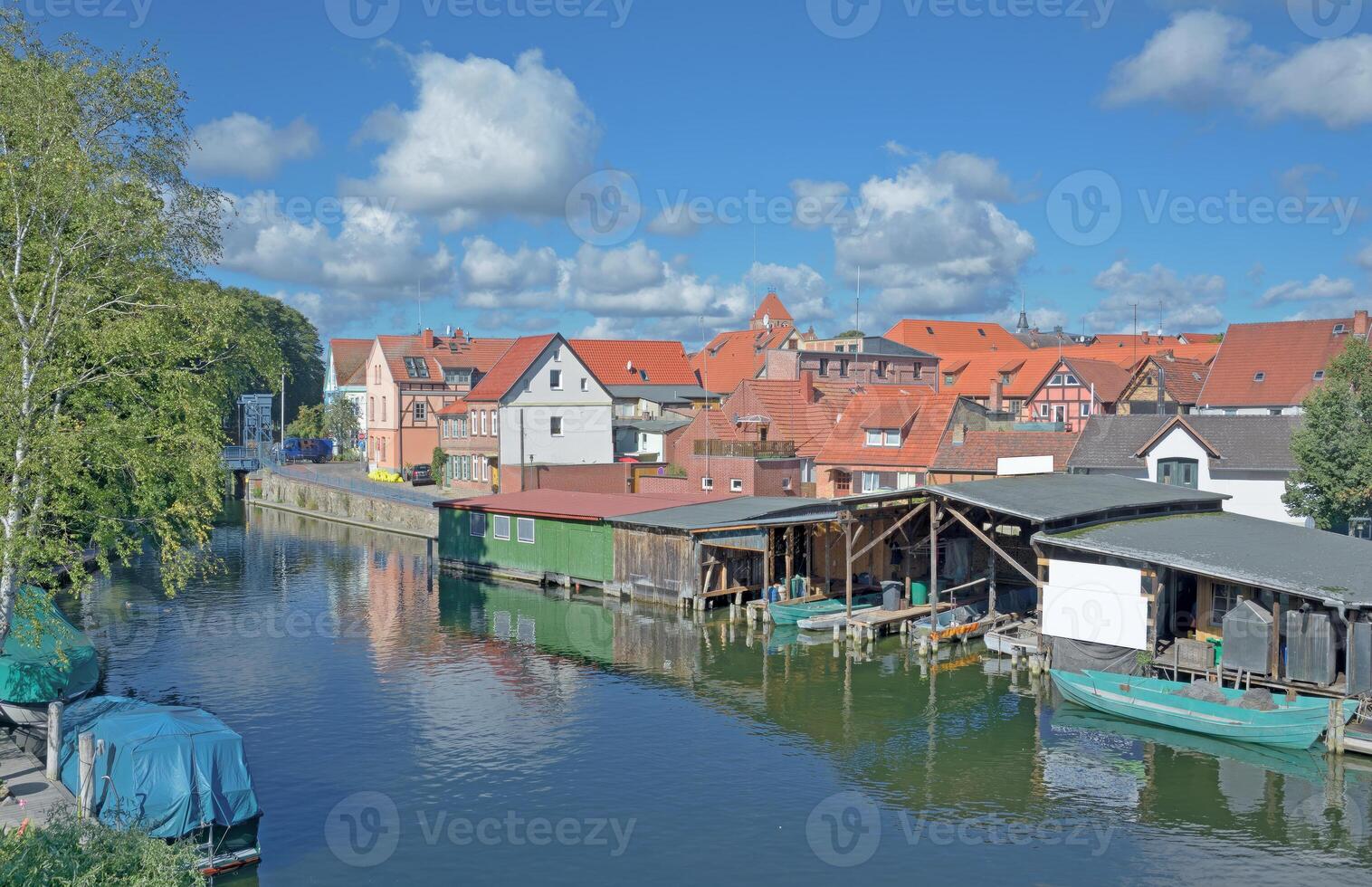 Plau am See at Lake Plauer See,Mecklenburg Lake District,Germany photo