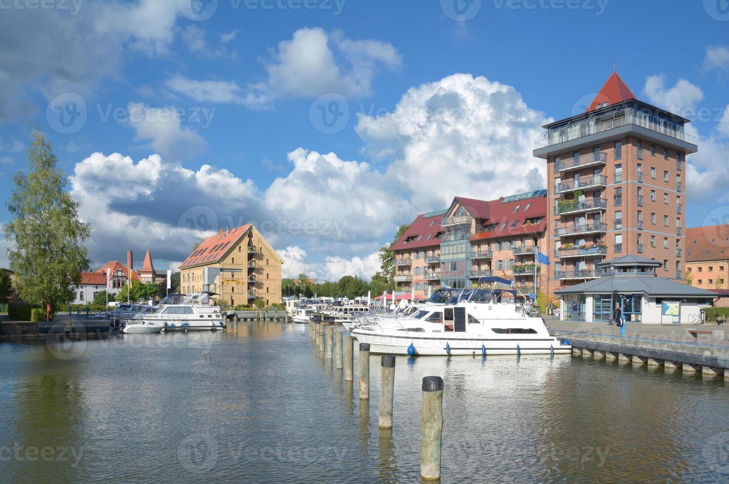 Harbor of Neustrelitz at Lake Zierker See,Mecklenburg Lake District,Mecklenburg-Vorpommern,Germany photo