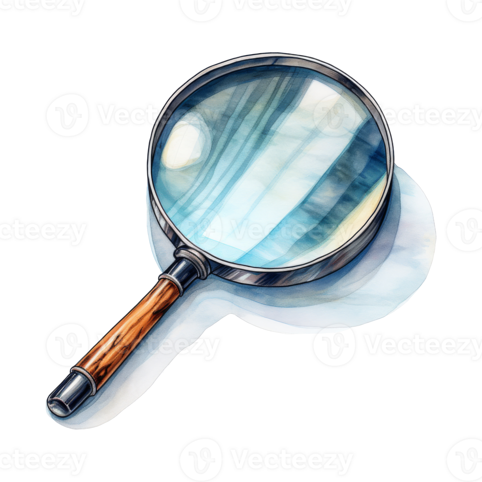 Magnifying Glass with Polished Lens for Detailed Examination png