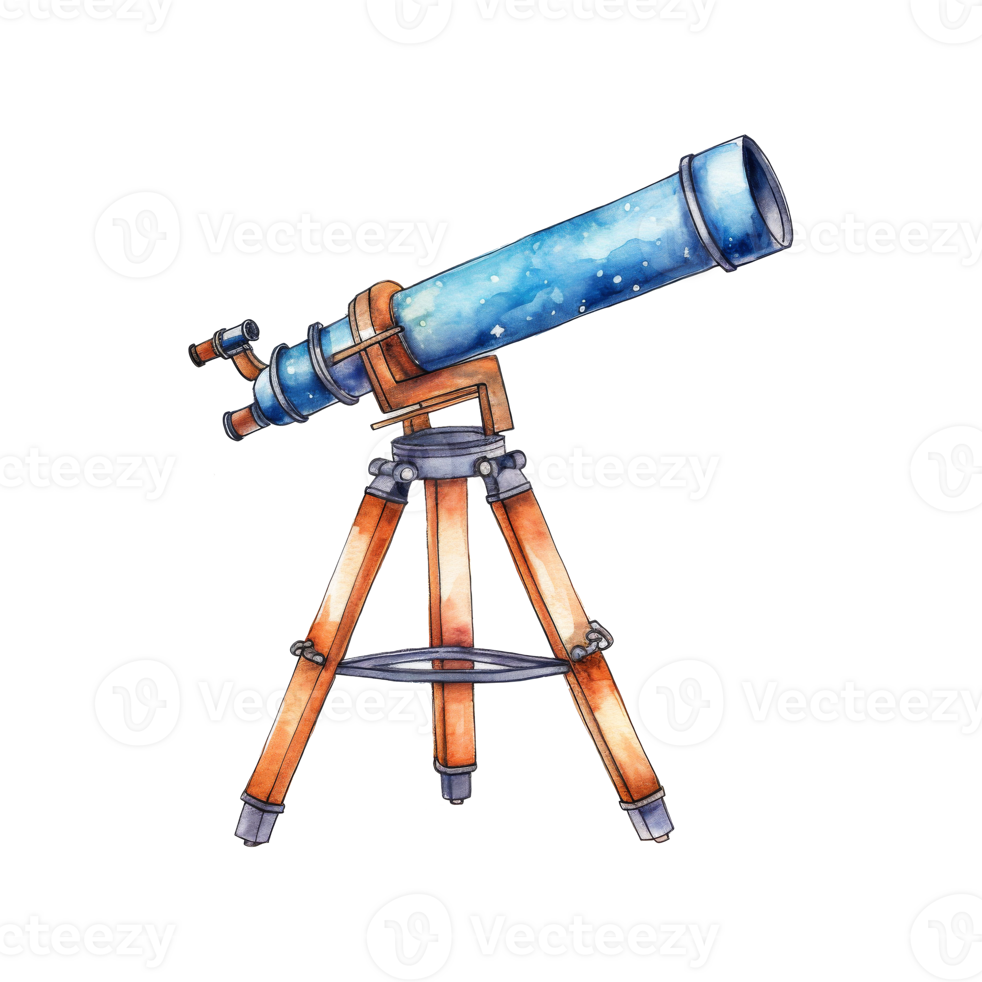 Astronomical Telescope Set Up on Tripod 44052919 PNG
