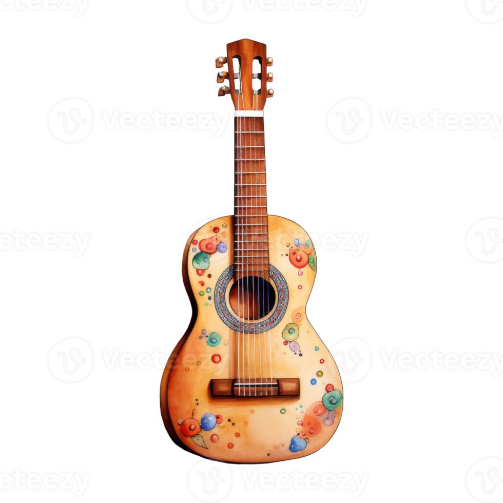 Colorful Array of Guitar 44052932 PNG