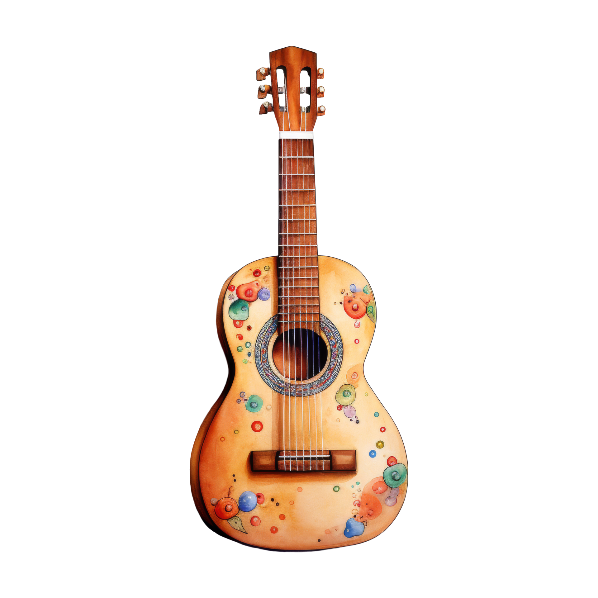 Colorful Array of Guitar 44052932 PNG