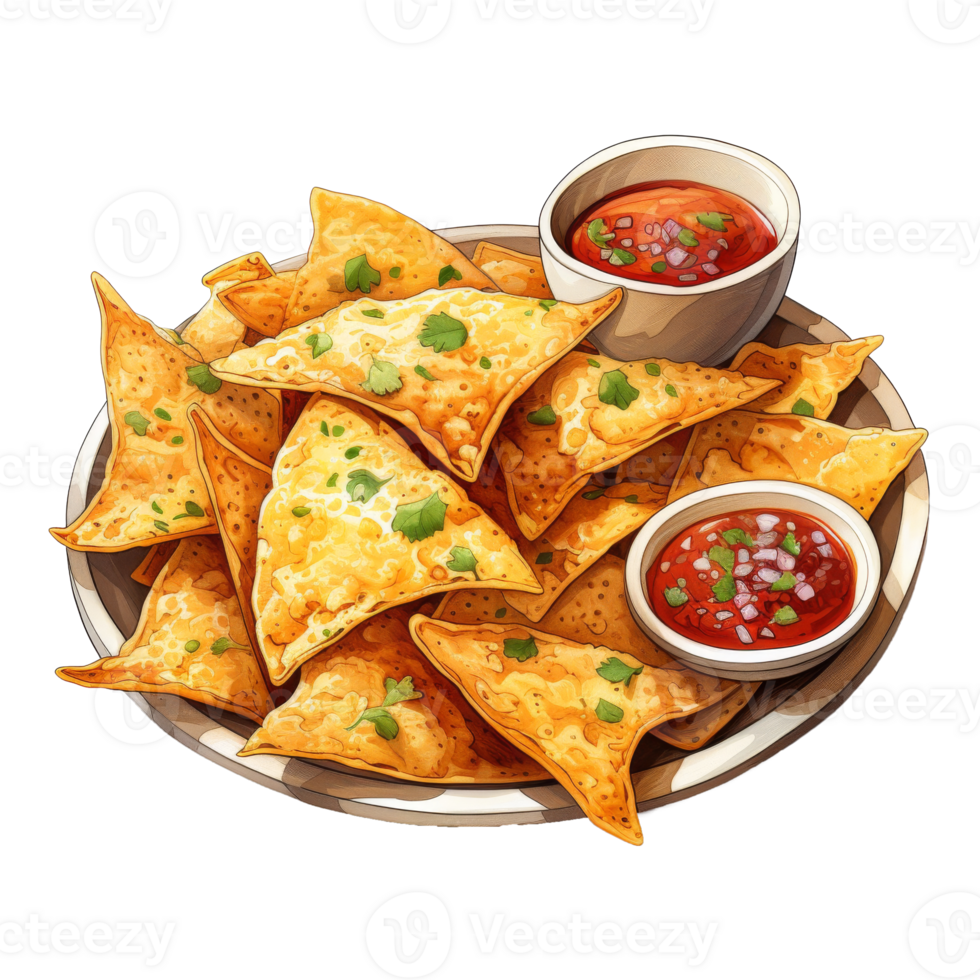 Overflowing with Crunchy Tortilla Chips png
