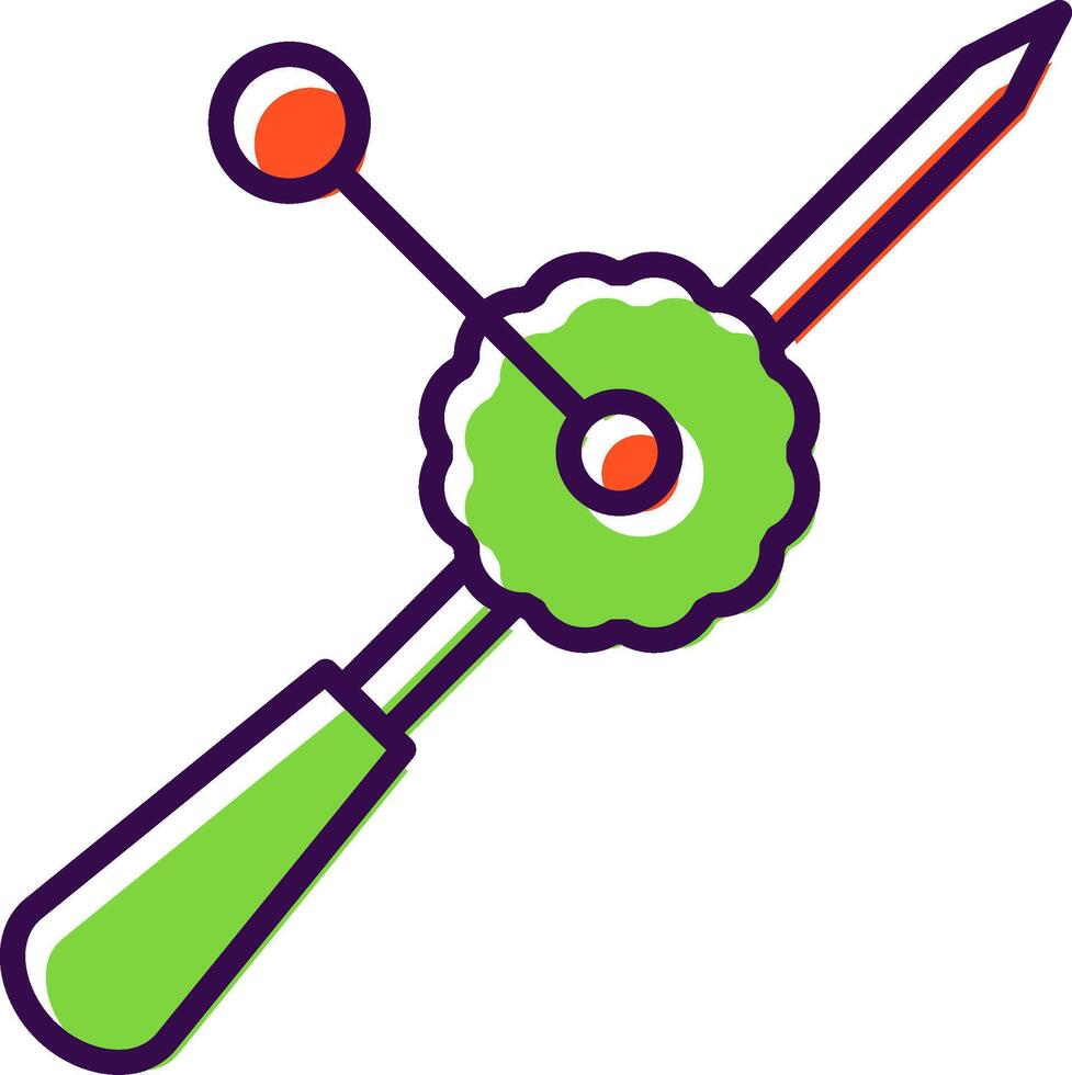 Hand Drill filled Design Icon vector