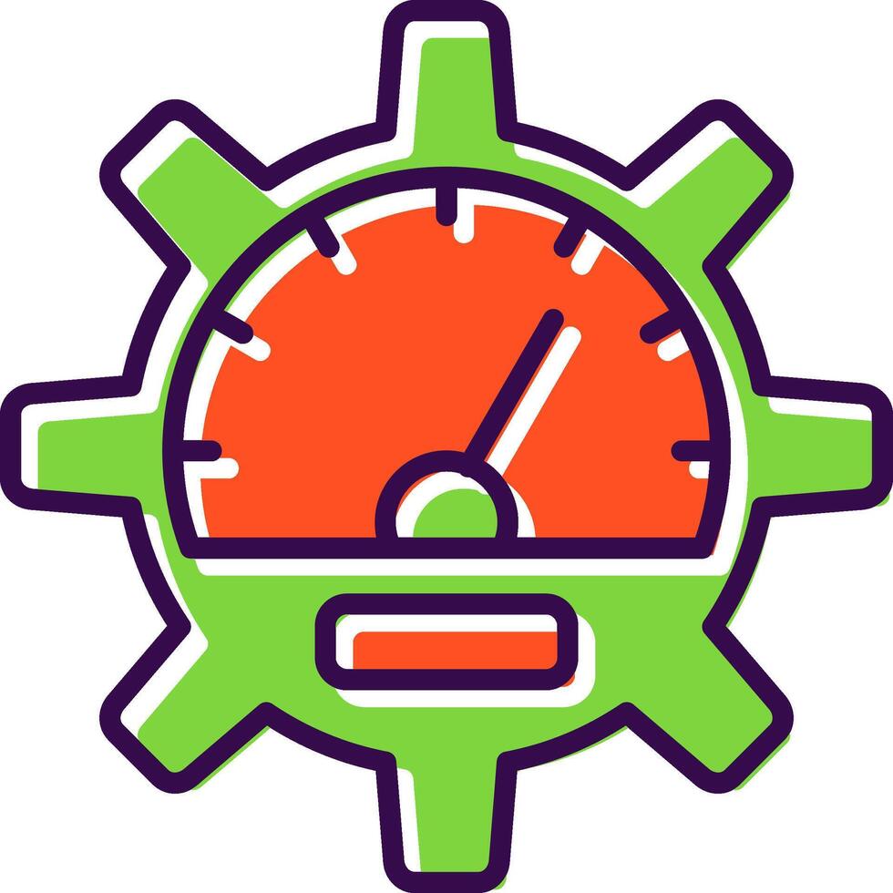 Performance filled Design Icon vector