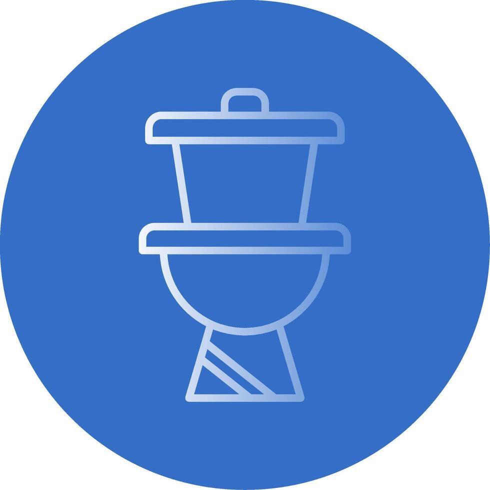 Wc Flat Bubble Icon vector
