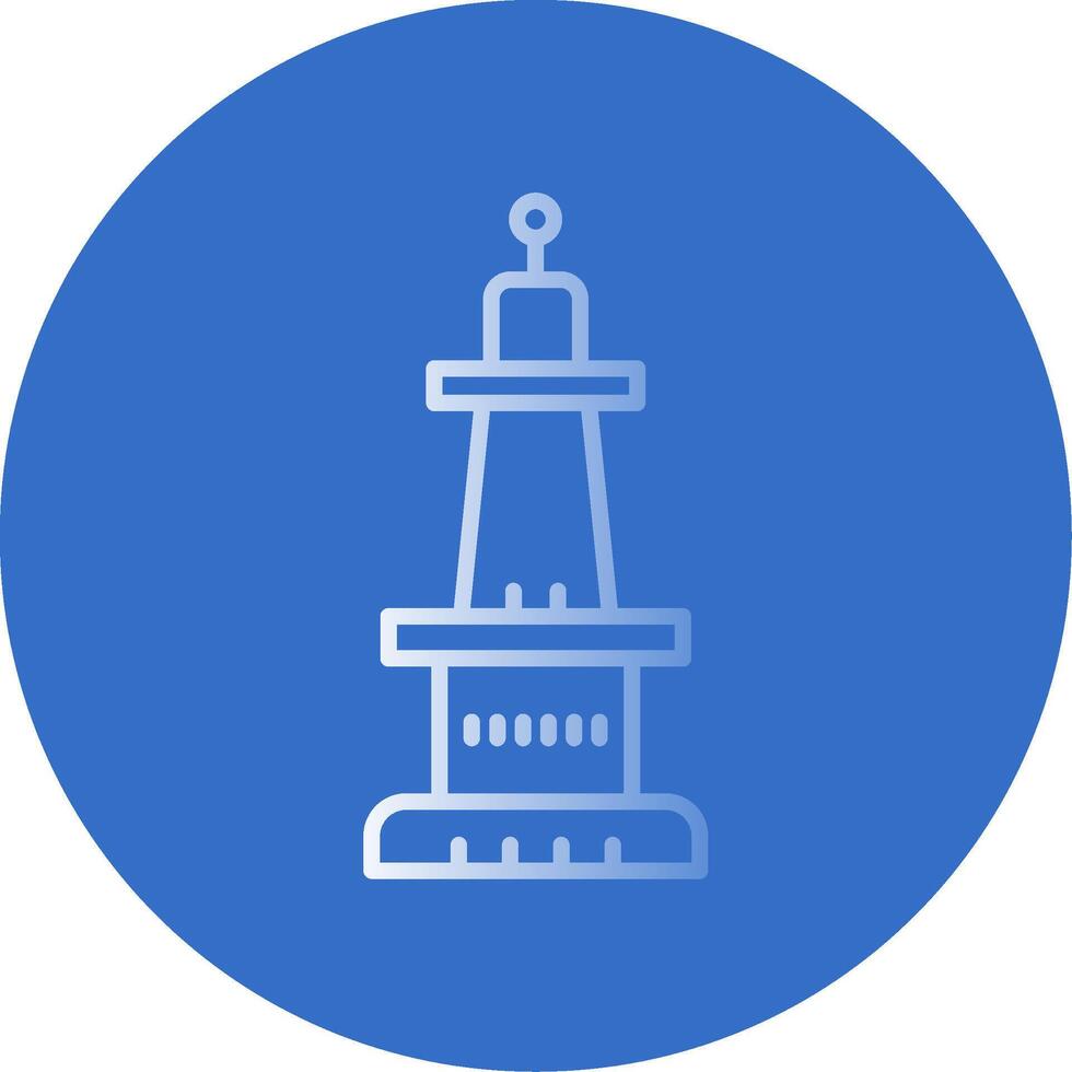 Monument Flat Bubble Icon vector