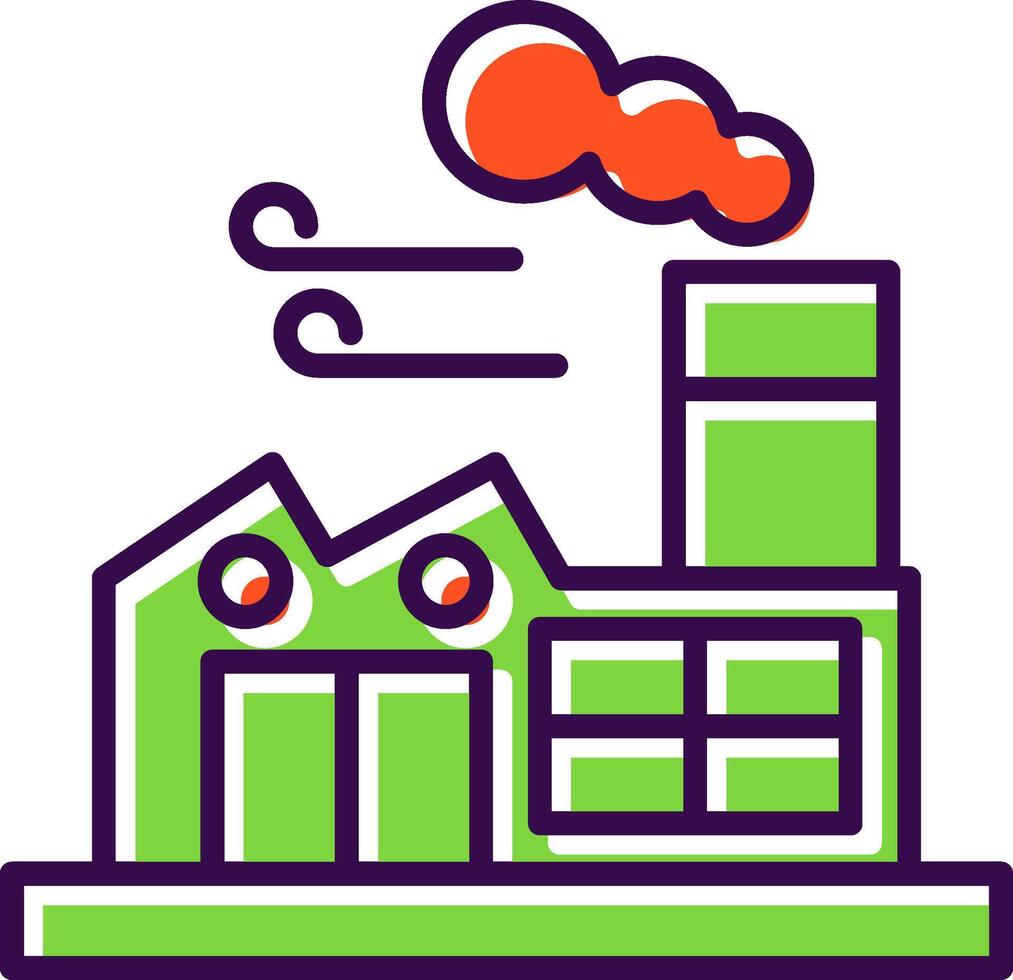 Factory filled Design Icon vector